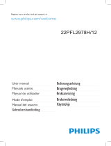 Philips 22PFL2978K Manuale utente