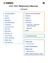 Yamaha SHS-500 Manuale utente