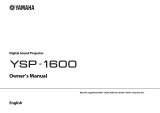 Yamaha YSP1600BSW Manuale utente