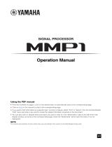 Yamaha MMP1 Manuale utente