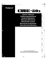Roland CUBE-80X Manuale del proprietario