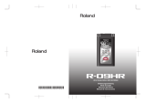 Roland R-09HR Manuale del proprietario