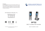 Grandstream Networks DP722 Guida d'installazione