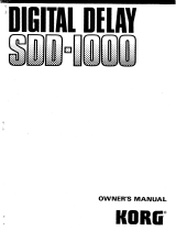 Korg SDD-1000 Manuale del proprietario