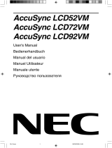 NEC AccuSync® LCD52VM Manuale del proprietario