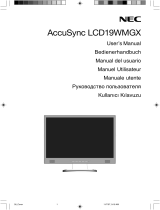 NEC AccuSync® LCD19WMGX Manuale del proprietario