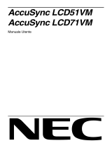 NEC AccuSync® LCD51VM Manuale del proprietario