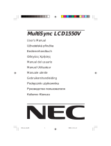 NEC MultiSync® LCD1550VBK Manuale del proprietario