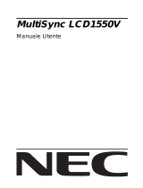 NEC MultiSync® LCD1550V Manuale del proprietario