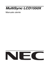 NEC MultiSync® LCD1550X Manuale del proprietario