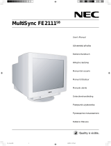 NEC MultiSync® FE2111SB Manuale utente