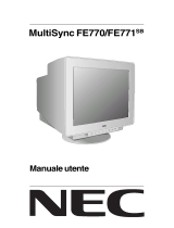 NEC MultiSync® FE770 (Black) Manuale del proprietario