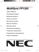 NEC MultiSync® FP1355 Manuale del proprietario