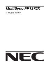NEC MultiSync® FP1375X Manuale del proprietario