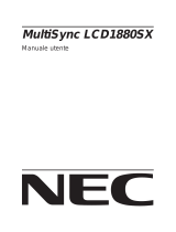 NEC MultiSync® LCD1880SX-BK Manuale del proprietario