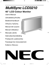 NEC MultiSync® LCD3210 Manuale del proprietario