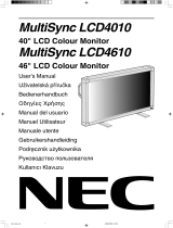 NEC MultiSync® LCD4010 Manuale del proprietario