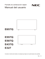 NEC MultiSync® E437Q Manuale del proprietario