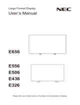 NEC MultiSync® E436 Manuale del proprietario