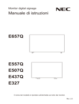 NEC MultiSync E557Q Manuale del proprietario