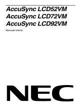 NEC AccuSync® LCD52VM Manuale del proprietario