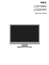 NEC LCD19WV Manuale del proprietario