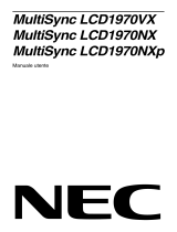 NEC MultiSync® LCD1970VX Manuale del proprietario