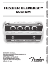 Fender Blender Custom Manuale del proprietario