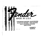 Fender Twin Reverb Silverface (1978) Manuale del proprietario