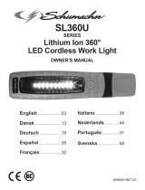 Schumacher SL360BU Lithium Ion 360° LED Cordless Work Light Manuale del proprietario
