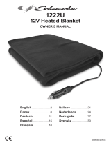 Schumacher Electric 1222 12V Heated Blanket Manuale del proprietario