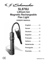 Schumacher SL876U Lithium Ion Magnetic Rechargeable Flex Light Manuale del proprietario