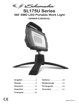 Schumacher SL175U Series – 360˚ SMD LED Portable Rechargeable Work Light Manuale del proprietario