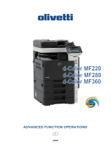 Olivetti d-Color MF220-MF280-MF360 Manuale del proprietario