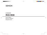 Denon D-M38 Manuale utente