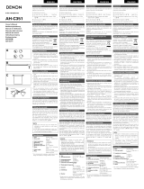 Denon AH-C351K Manuale utente