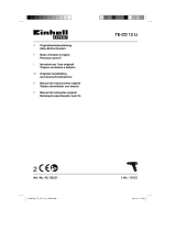 EINHELL TE-CD 12 Li Manuale utente