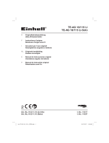 Einhell Expert Plus TE-AG 18/115 Li Kit Manuale utente