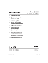 EINHELL TE-AG 18/115 Li Kit Manuale utente