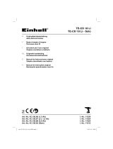 EINHELL TE-CD 18 Li Manuale del proprietario