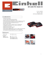 EINHELL 18V 2,0Ah PXC Starter Kit Product Sheet