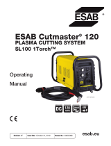 ESAB Cutmaster 120 Plasma Cutting System Manuale utente