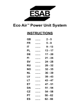 ESAB Eco Air Power Unit System Manuale utente