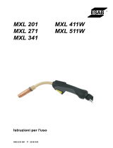 ESAB MXL 201, MXL 411W, MXL 271, MXL 511W, MXL 341 Manuale utente