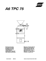 ESAB A6 TPC 75 Manuale utente
