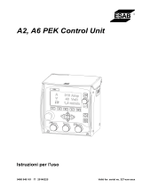 ESAB A6 PEK Control Unit Manuale utente