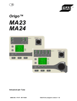 ESAB MA23, MA24 Origo™ Manuale utente