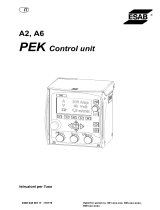 ESAB A2, A6 PEK Control Unit Manuale utente