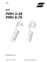 ESAB PRH 3-38, PRH 6-76 - A21 PRH 3-38, A21 PRH 6-76 Manuale utente