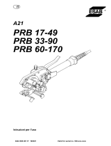 ESAB PRB 60-170 - A21 PRB 17-49 Manuale utente